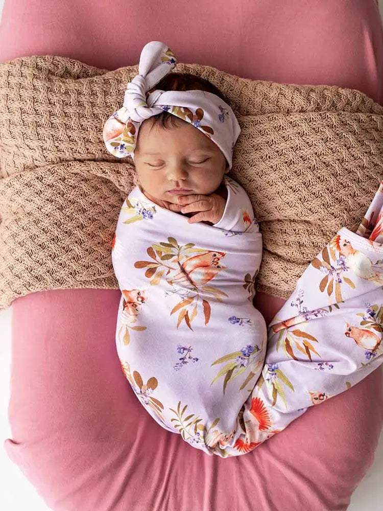 Jersey Wrap and Top Knot Set