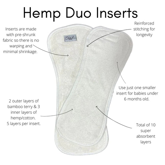 Bamboo & Hemp Duo Insert Set