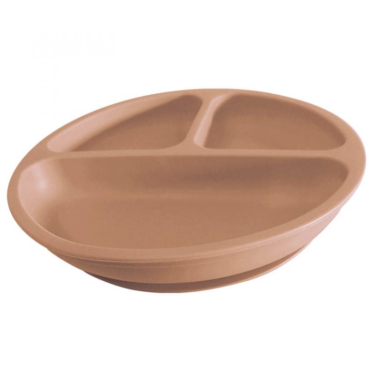 Mama Chew STICK IT! Divider Silicone Suction Plate and Fork