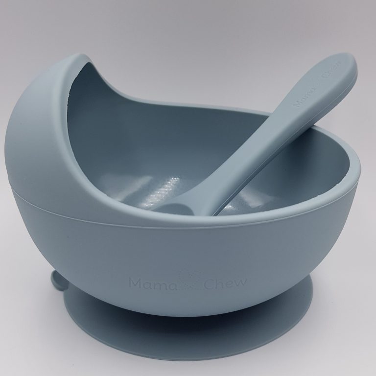 Mama Chew STICK IT! Silicone Suction Bowl + Spoon Set