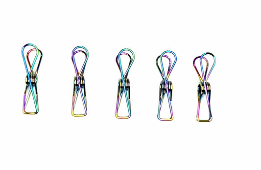 Stainless Steel Large Pegs - Rainbow (50 pack)