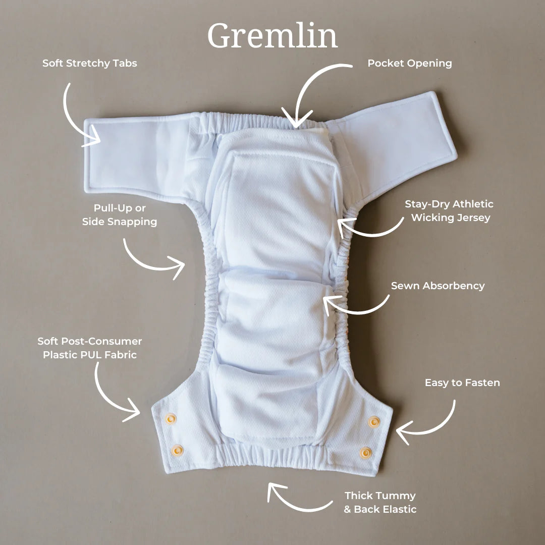 Cloth Bums Gremlin Pull Up Cloth Nappy / Training Pant - Shell Only