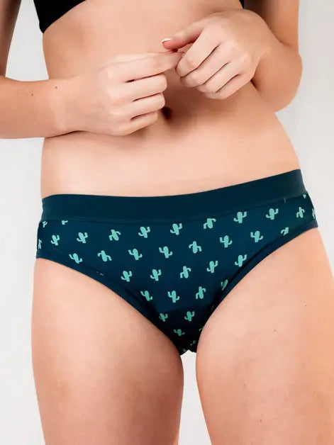 MyKnickerbot Cotton Period Bikini Cactus Print (Youth)