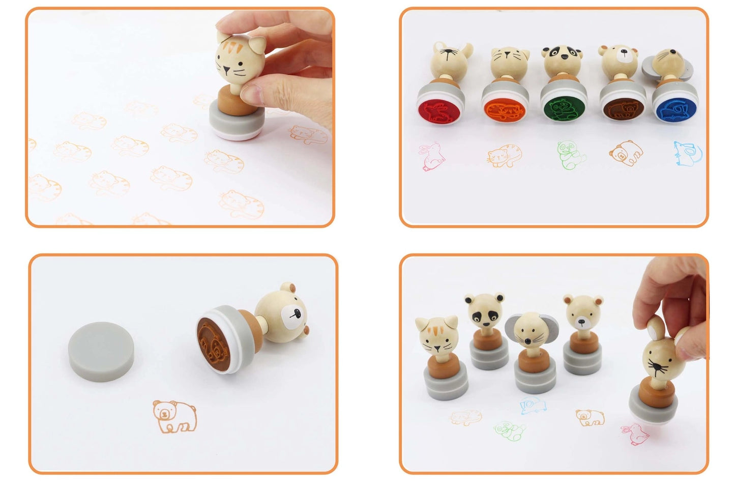 Wooden Animal Stamps