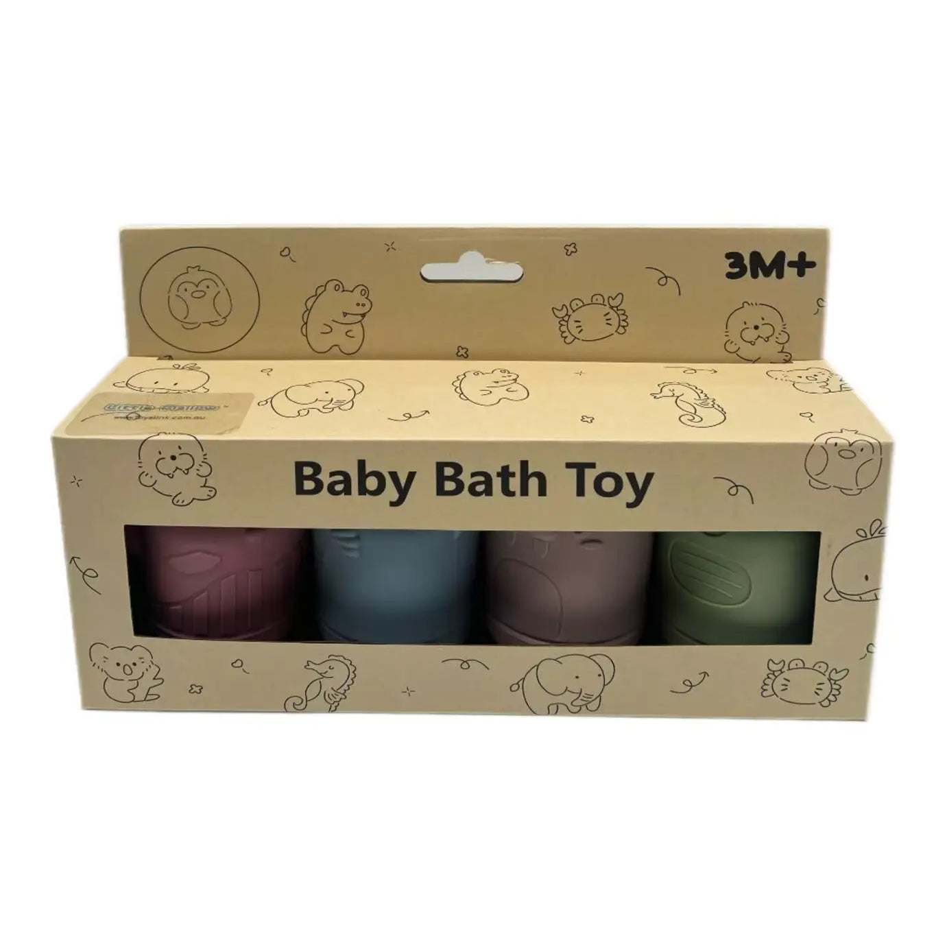Silicone Squeezable Bath Toy Set
