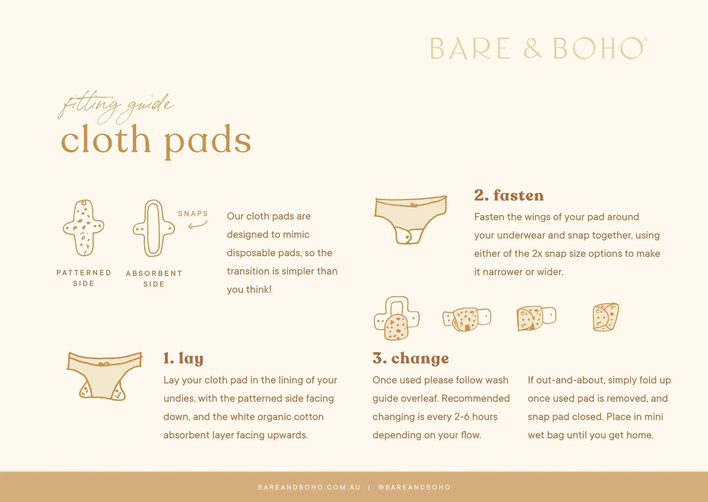 Bare and Boho Cloth Pads - Ultra