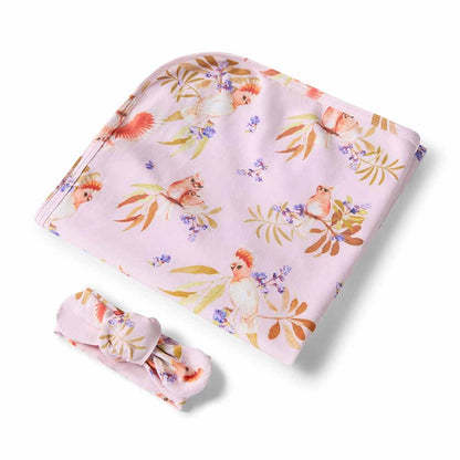 Jersey Wrap and Top Knot Set