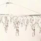bare and co stainless steel peg hanger 52 pegs close up