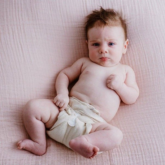 Bubblebubs Bamboo Birdseye Flat Unbleached