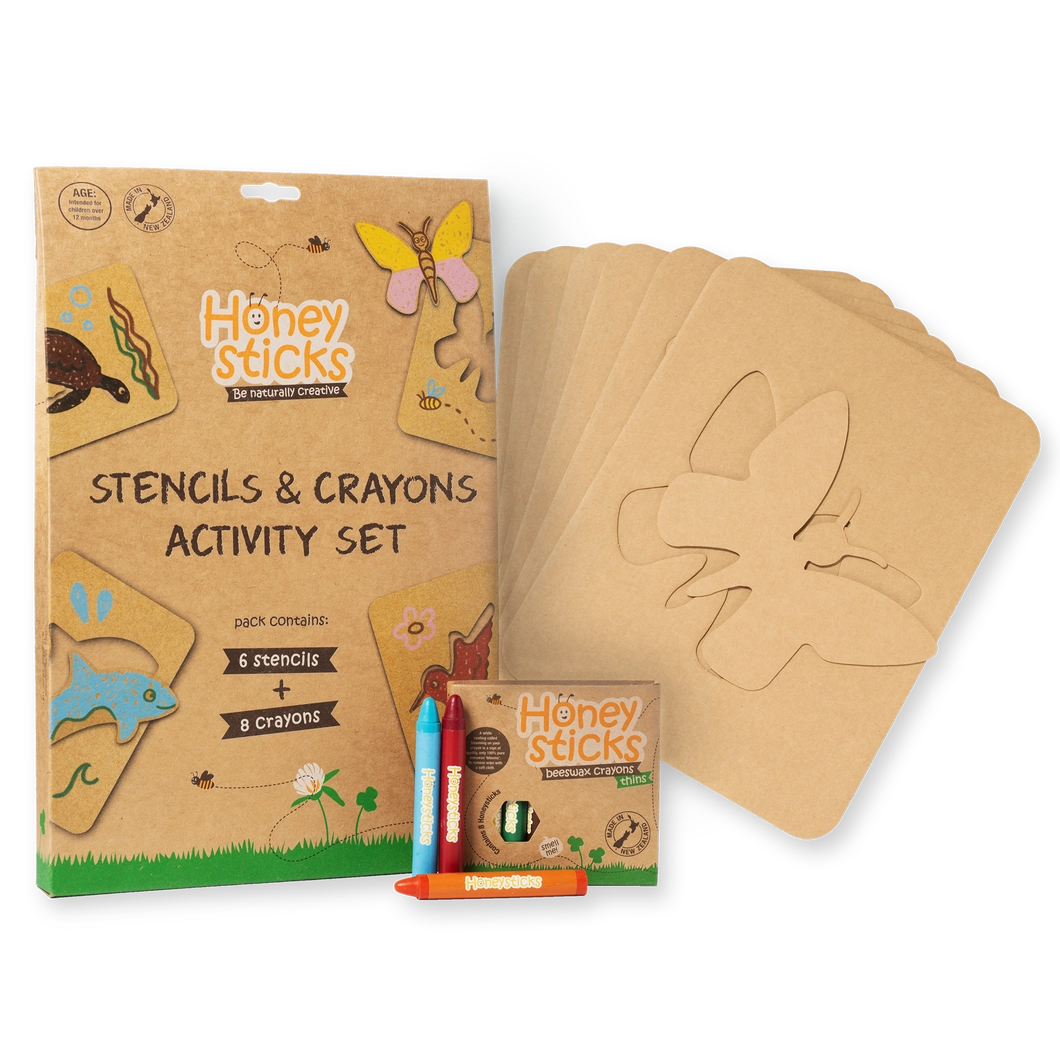 Honeysticks Jumbo Stencils & Crayons Activity Pack