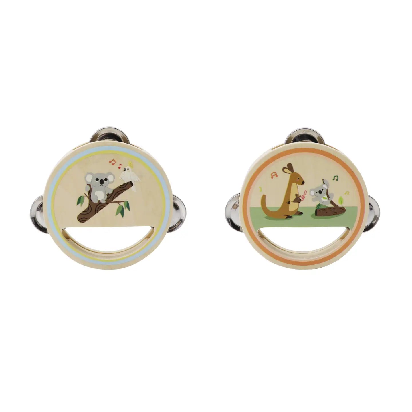 Wooden Aussie Animal Tambourine