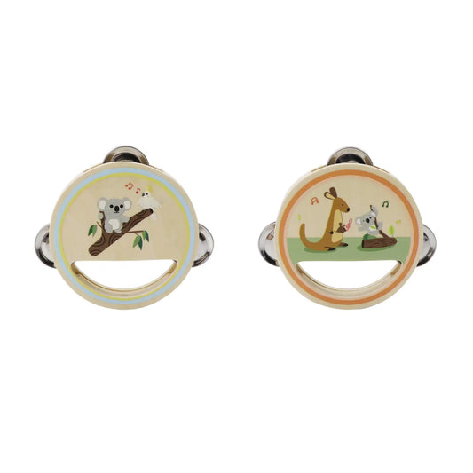 Wooden Aussie Animal Tambourine