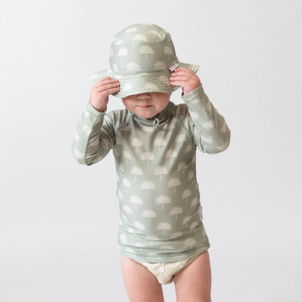 Bare and Boho Protective Swimwear Rashie and Flap Hat