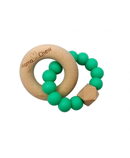 Mama Chew Hex and Wood Teether