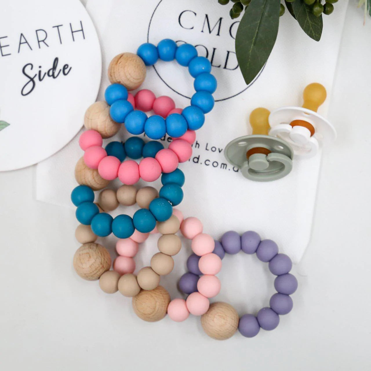 Beach Wood and Silicone Teether