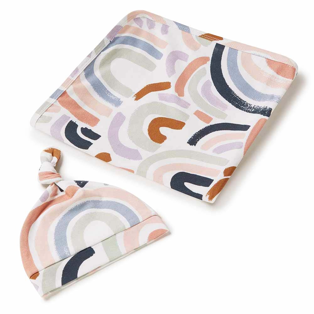 Snuggle Hunny Jersey Wrap and Beanie Set